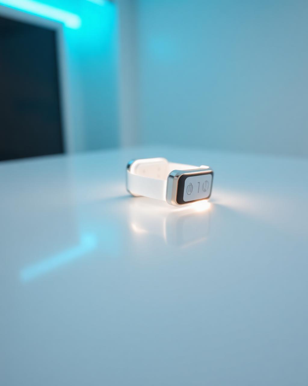 Connected medical wearable device on a clinical surface
